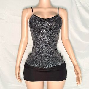 EXPRESS deadstock sequin camisole party top